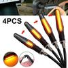 Universal Motorcycle Flowing Turn Signals Blinker Lights Amber 12LED 4pc/set