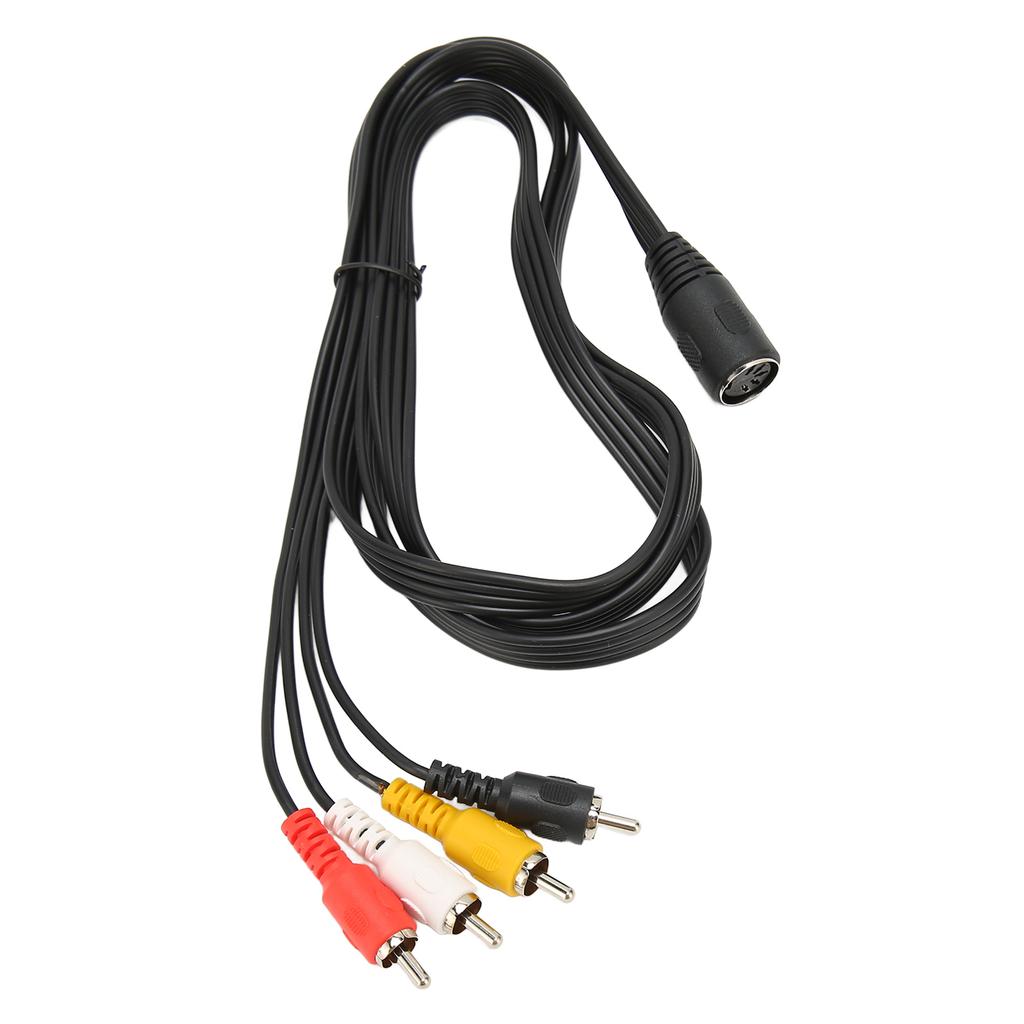 5 Pin DIN to 4 RCA Cable Female to Male Plug and Play Sound Adapter Cord for CD Amplifier Speaker 4.9ft
