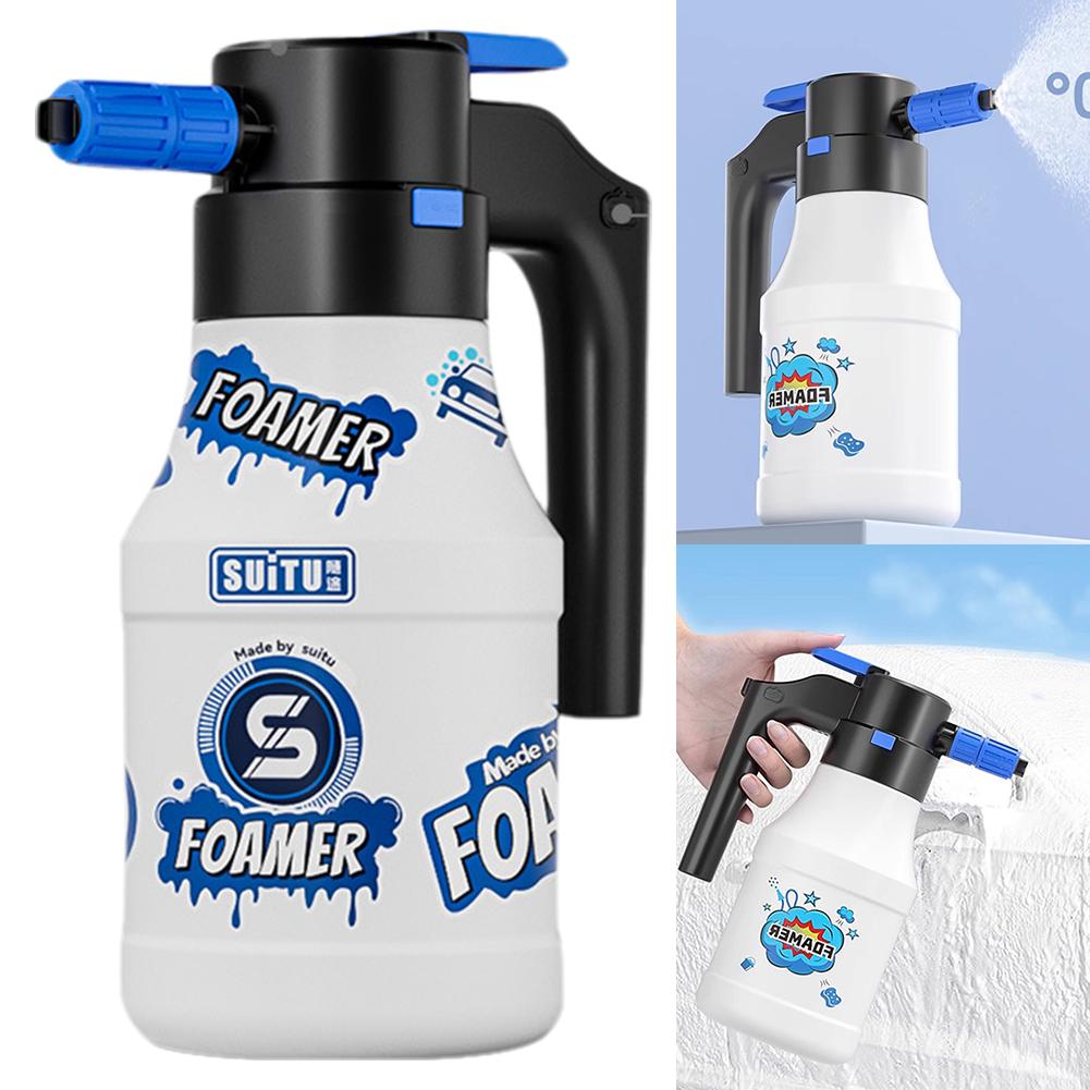 

1.5L Car Washing Foam Sprayer Can Electric Car Wash Spray Bottle Electric Foam Sprayer USB Rechargeable Car Home Cleaning Tools China Mainland