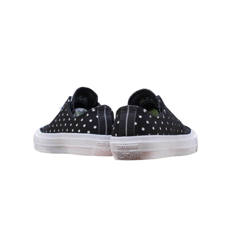 Converse Chuck Taylor All Star II Comfortable Versatile Low Top Canvas Shoes Women sneakers Black White 555803C