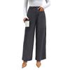 Spring and Autumn Women's Pants Fashion Comfortable Casual Wide Leg Pants Corduroy Casual Pants With Pockets