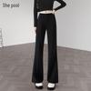 Women's Color Block High-Waist Flare Casual Pants