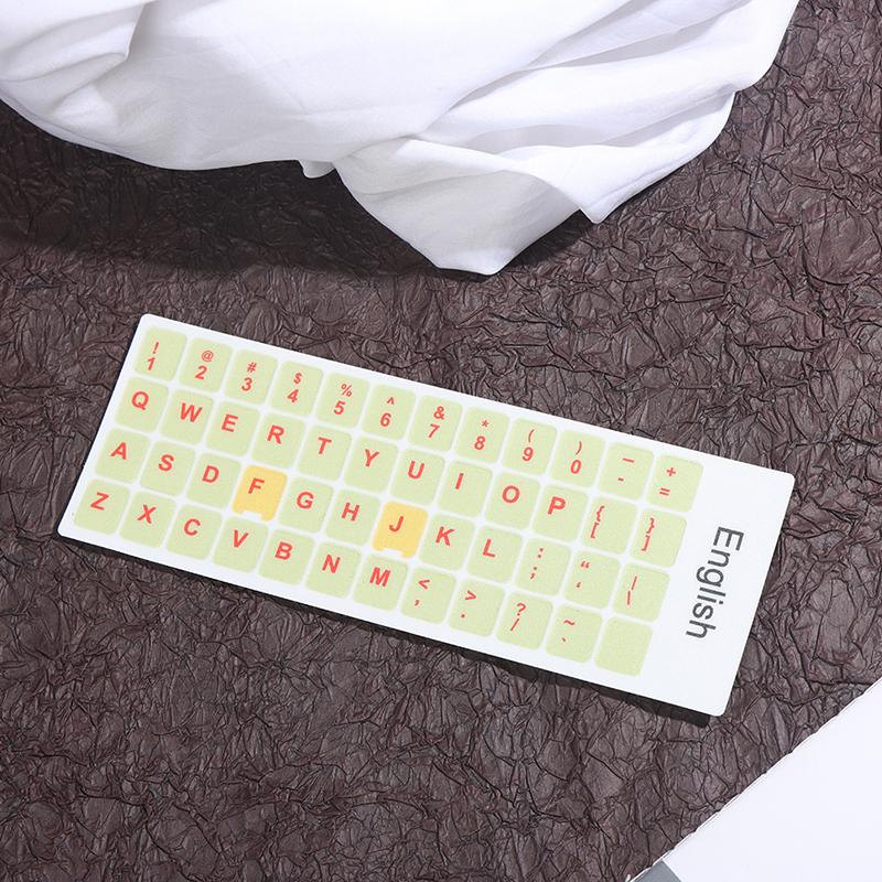 1Pc English Keyboard Sticker Makaron Color Key Sticker Desktop Computer Sticker