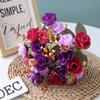 Heads 21 Artificial Silk Flowers Rose Bunch Bouquet Wedding Home Decor Outdoor