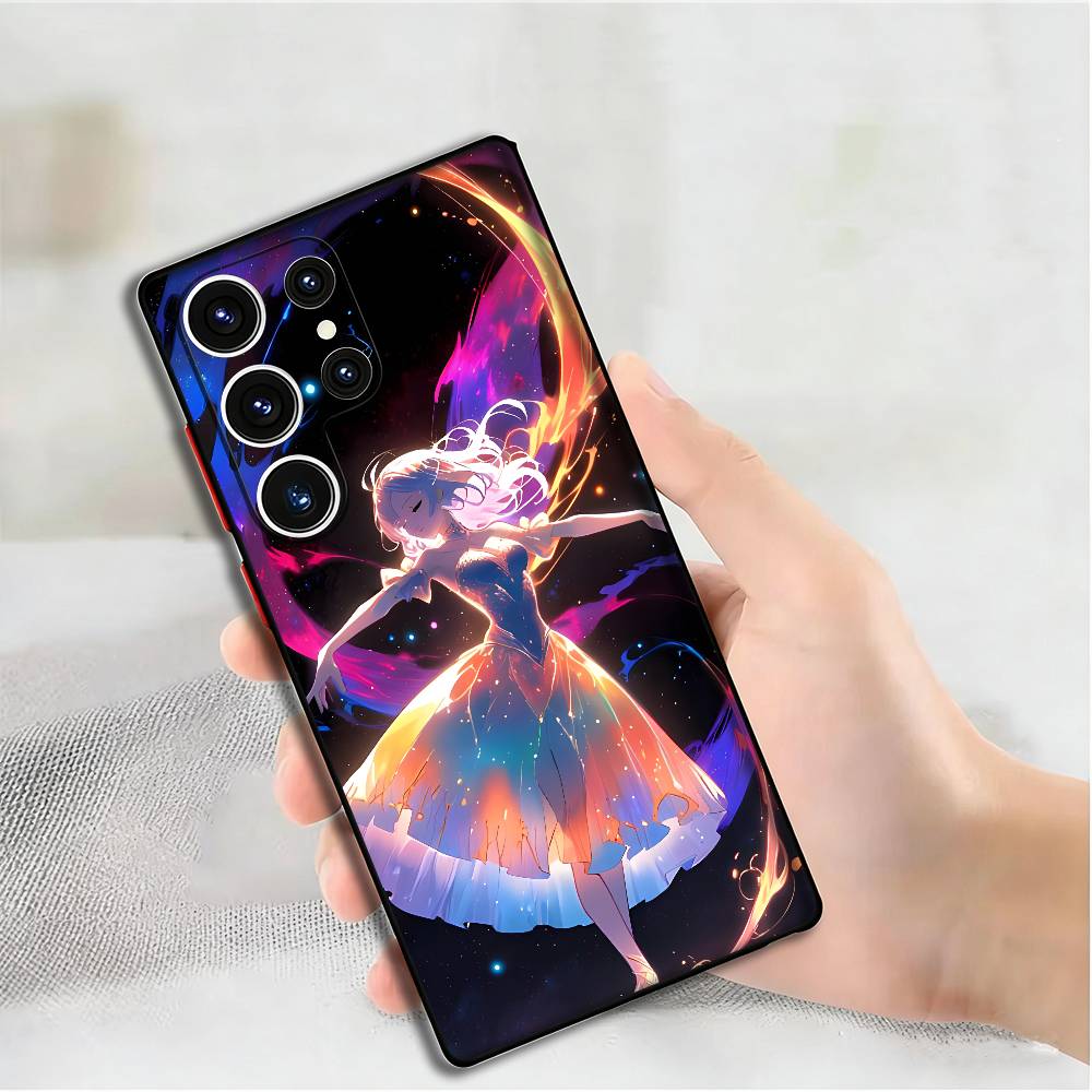 

Dancing Girl Phone Case For Samsung S24,25,23,22,21,20 Plus Ultra 5G Lite Shockproof Cover Samsung S24ULTRA