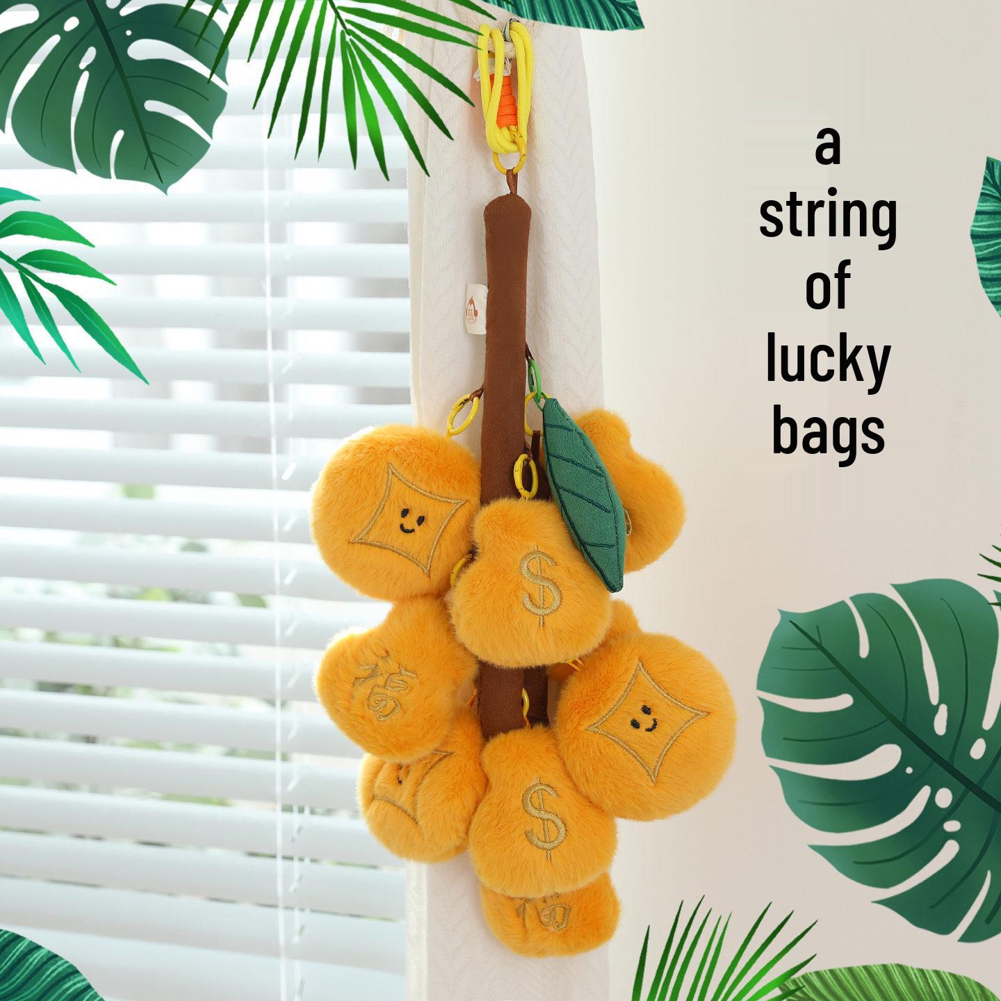 Мультяшная серия фруктов Личи Виноград Сумка кроссбоди Брелок Подвеска Single