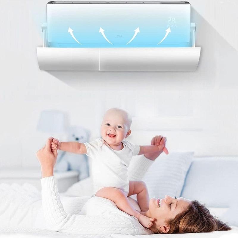 Retractable Air Conditioning Deflector Air Diverter Cover Anti Wind Baffles