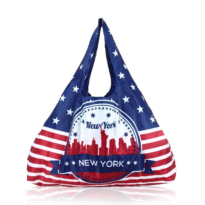 Foldable Eco-friendly Shopping Bag, Waterproof Tote Bag, Women's Large Capacity, Easy-to-store Handbag, Portable