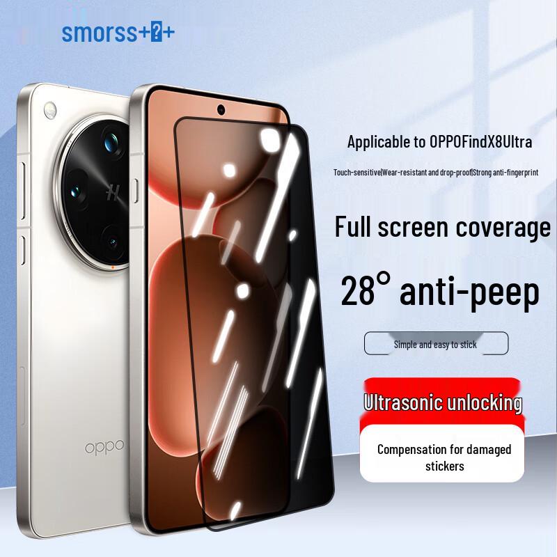 Smorss Bildschirmschutz und Objektivschutz für OPPO Find X Serie