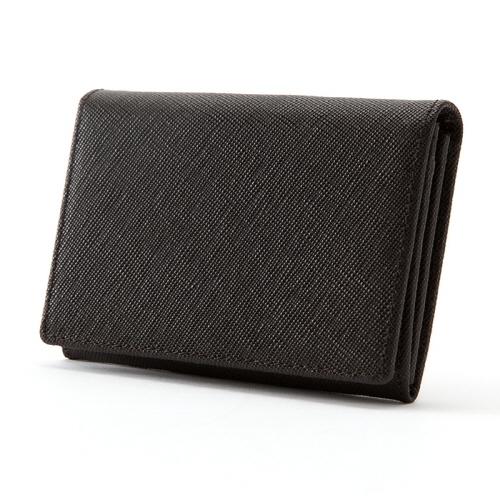 Mannequin Card/Business Card Holder - Saffiano Dark Brown