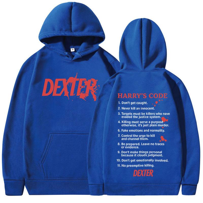 Men's Loose Fit Pullover Hoodie Front Back Letter Print Fashion Streetwear Hooded Sweatshirt Casual Comfortable Street Style