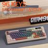 M96 Bluetooth Keyboard Wireless ZIYOULANG 94 Keys Gaming Keyboard,Electronic Screen, Multi-Device Connection,Ergonomics Gaming