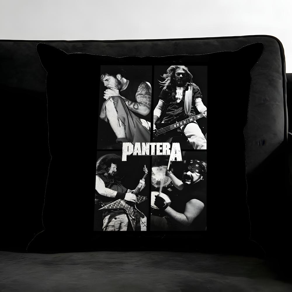 P-Pantera Music Band Cushion Cover Pillowcase Ultra Soft Skin Friendly Fabric Cloud Like Comfort & Concealed Zipper