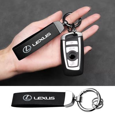 Car Key Chain Rings Metal Leather Keychain Exquisite Anti-lost Keyring For EX300H RX450H IS300H ES300H NX RX GS Al20