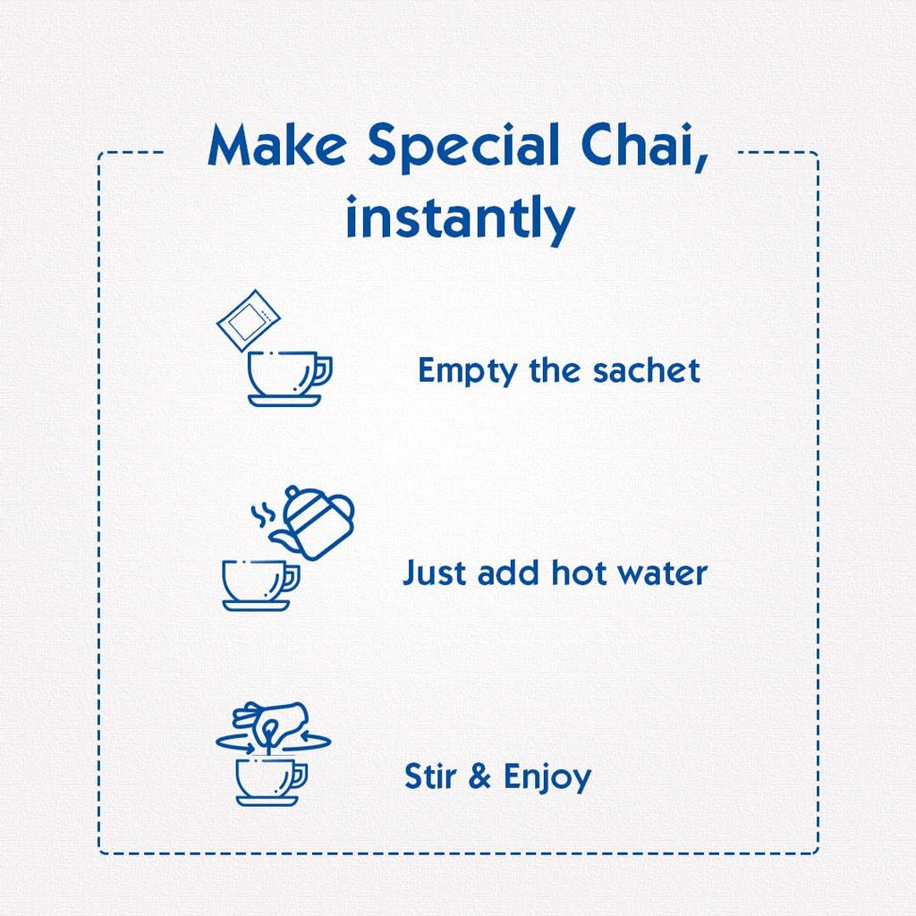 Society One Minute Tea Kardamom Geschmack Aromatisierter Instant-Tee 14g X 10 Beutel Schnell aufbrühend