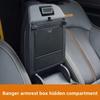 For Ford Ranger 2023-2025 Car Center Console Armrest Box Hidden Organizer Box Car Interior Storage Box With Locking Drawers
