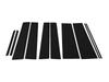 BRIGHTZ Stepwagon Spada RK5 RK6 Super Mirror Stainless Steel Black Plated Pillar Panels No Visor Required 10PC RK5 RK6 K5 K6 5 6 Stepwagon Spada 29696