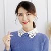 Women Lace Embroidery Lace Detachable Lapel Fake Collar Shirt  False Collar Woman Removable False Blouse Nep Kraagie