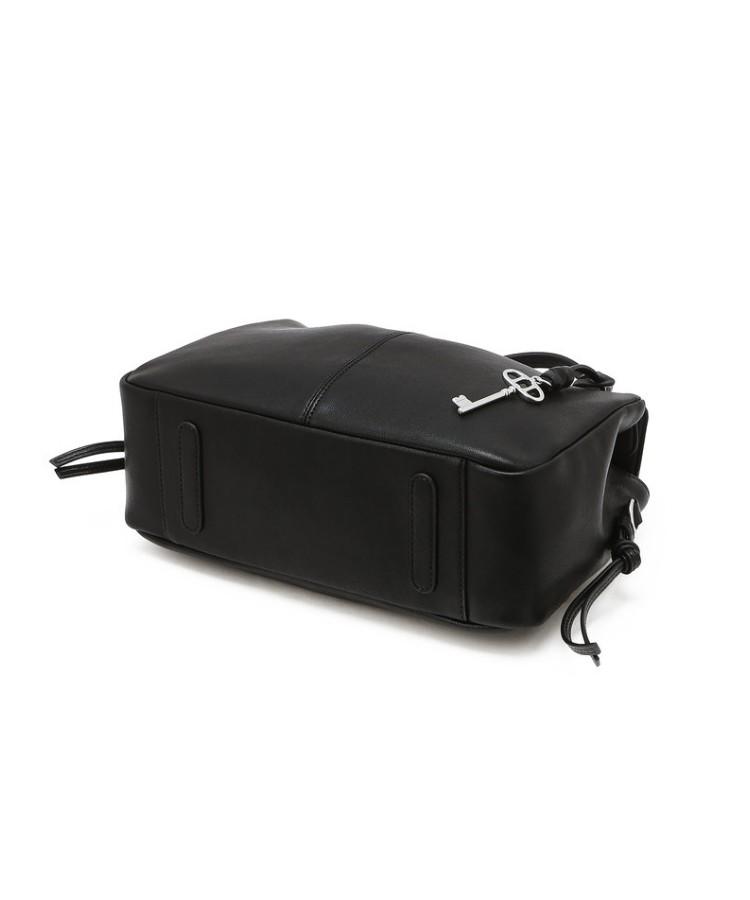 Athe Vanessabruno [Demain] Black Leather Deman Tote Bag S Aaba6F280Bk