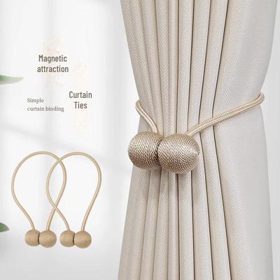 Magnetic Luxury Headphone Curtain Tie with Rope Buckle