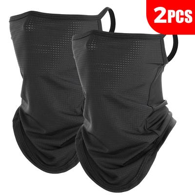 1/2 STÜCK Atmungsaktives Bandana Kühlendes Schnelltrocknendes Tuch Sonnenschutz Gesichtsbedeckung Winddichte Maske Nackenwärmer Sport Outdoor Wandern