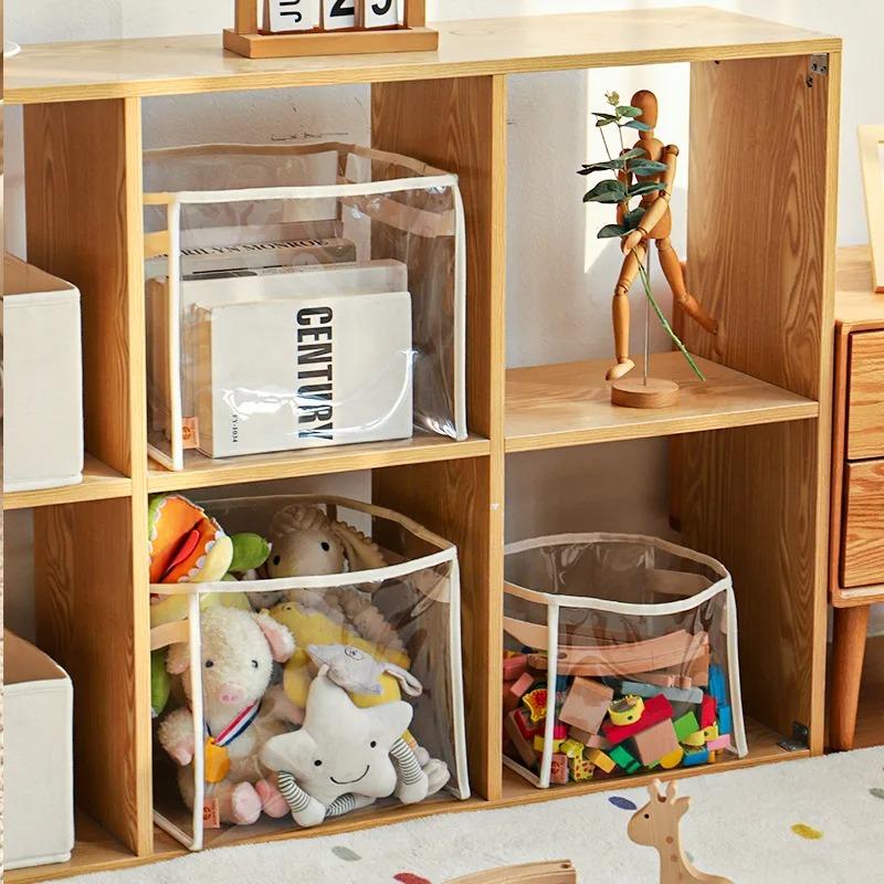 Transparent Childrens Toy Storage Basket Large Size Toy Storage Bag Large Capacity Household Multifunctional Storage Basket