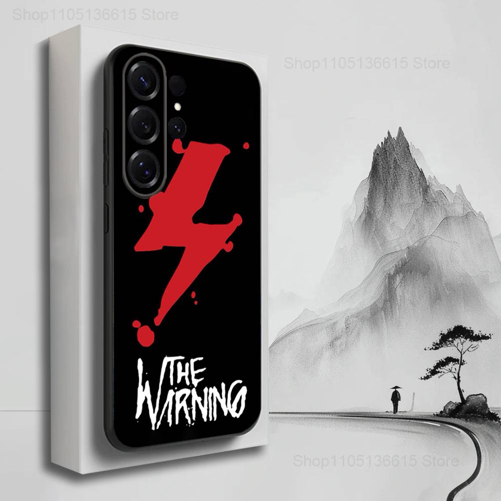 Band T-THE W-Warning Rock Case For Samsung S21,S9,S22,S25,S20,S10,Plus,Ultra,S24,S23,FE,Lite,Soft Silicone Black