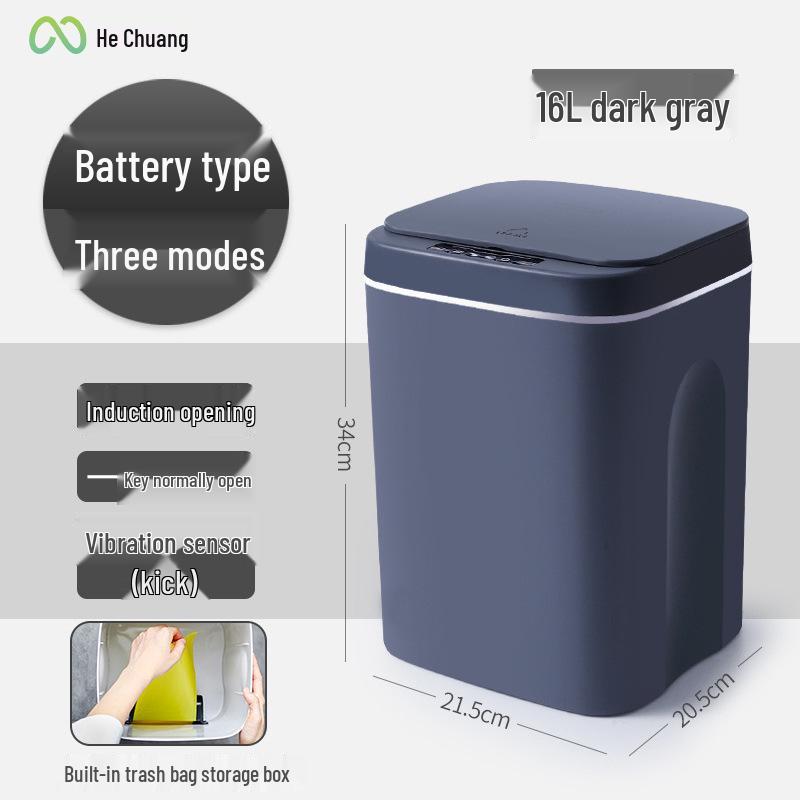 Smart Induction Waterproof Bathroom Trash Can