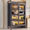 Modern 2-Tier Dustproof Storage Cabinet
