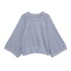 Womens Oversized Knit Sweater Loose Fit Round Neck Batwing Sleeve Solid Color Casual Pullover Top