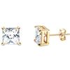 Silver Needle Cubic Zirconia Stud Earrings for Women Men 14K Gold Plated Hypoallergenic Dainty Stud Earrings Jewelry