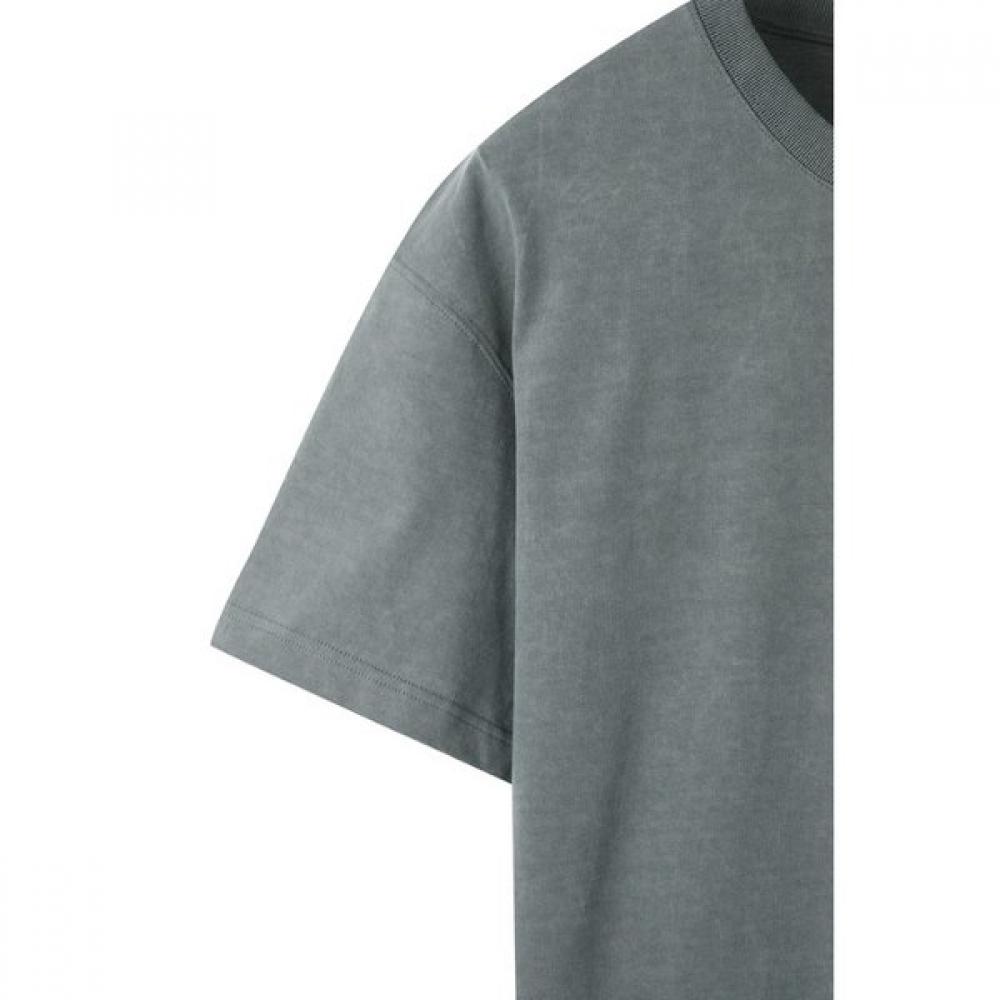 Customellow Grey Dyed Half Sleeve T shirT Gyl