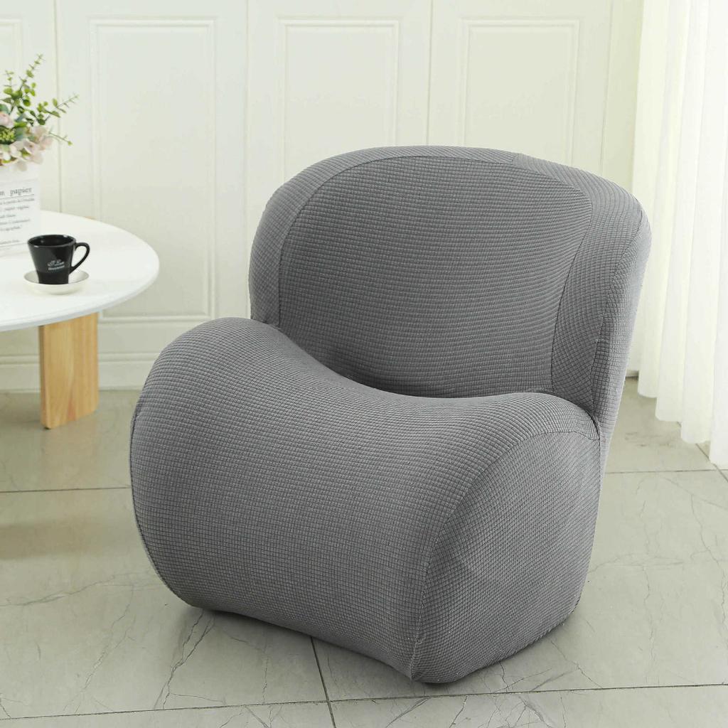 Elastisches Einzelsofa-Set All-Inclusive Internetcafé Universal Stuhlbezug Halbkreisförmiger Spind Kleiner Sofaüberwurf