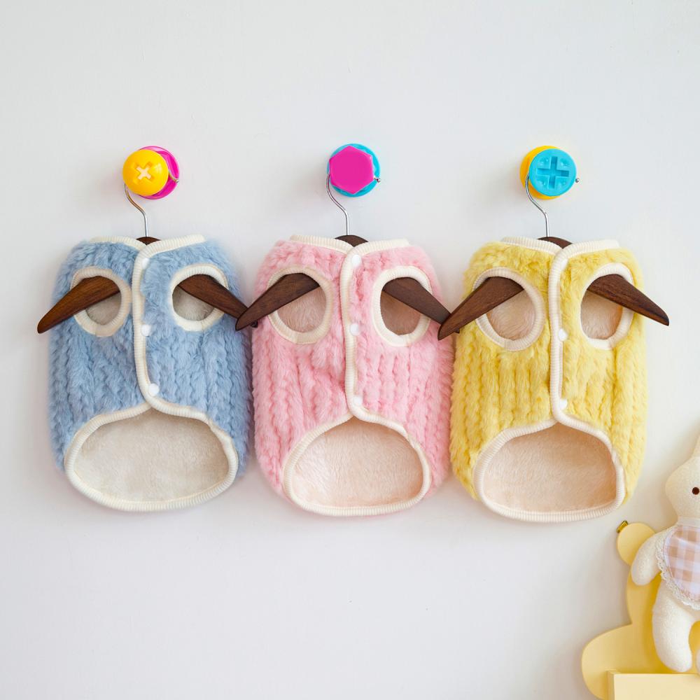 Soft Plush Dog Clothes Winter Warm Pet Clothes for Small Medium Dogs Chihuahua Yorkie Costume Cute Puppy Vest Dog Accessories