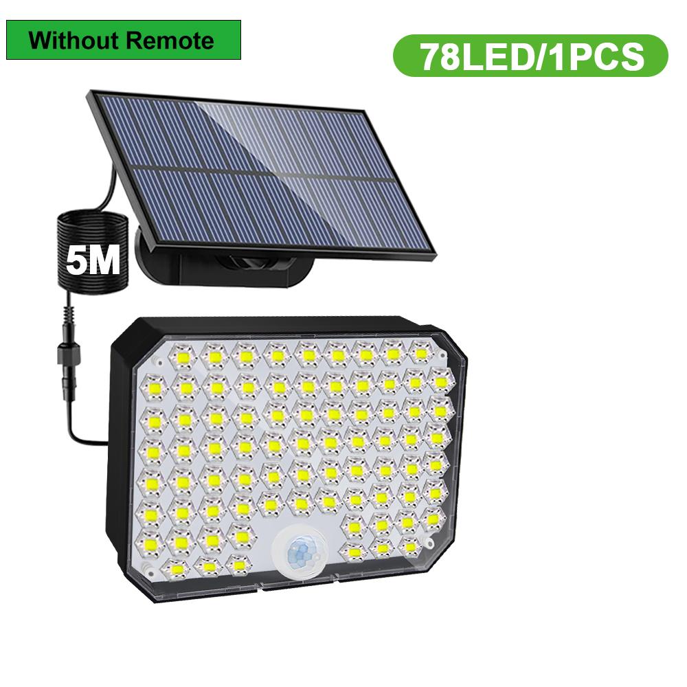 LED Solar Security Lights Motion Sensor Outdoor 234/280/226LED Flood Light IP65 Waterproof Split Wall Lamp Solar Powered 3 Mode