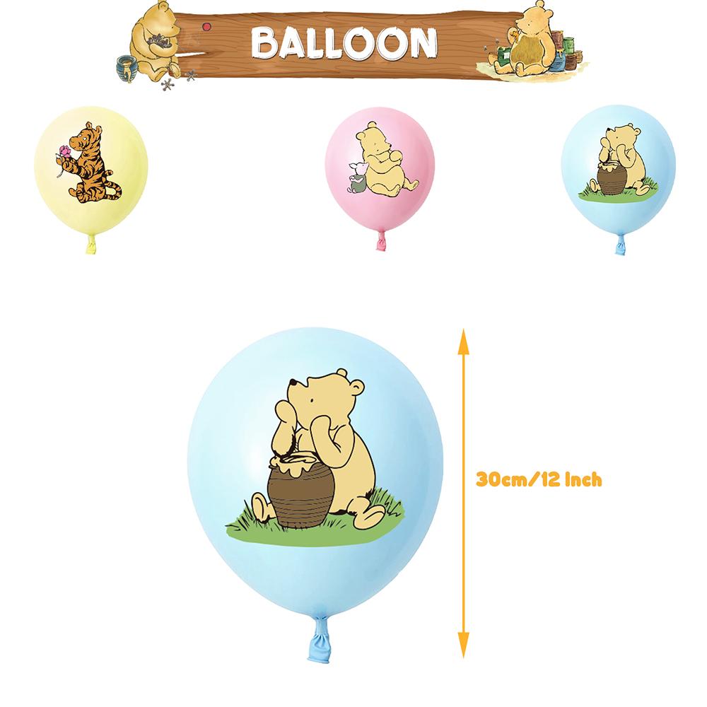 32pcs Winnie The Pooh Party Decorations Include Banner Cakes Topper Balloons