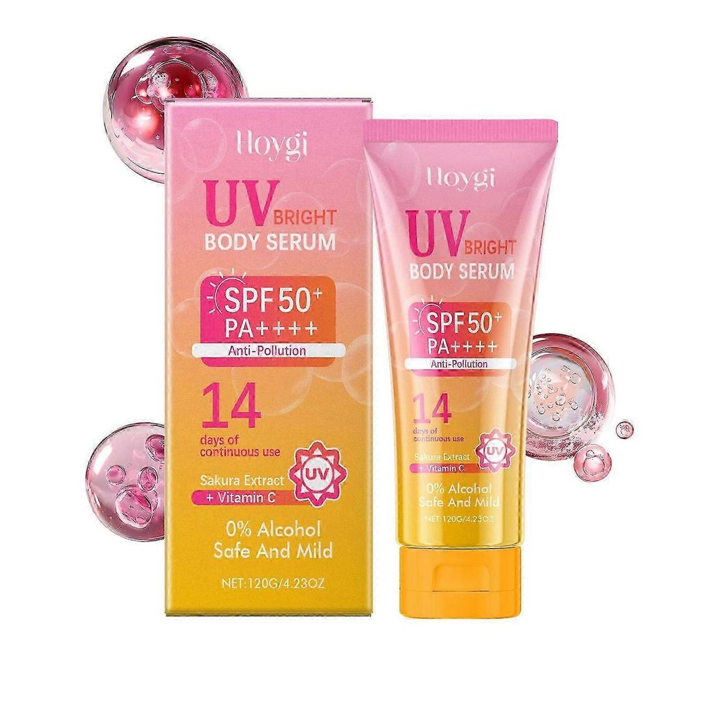 Vitamin C and cherry blossom essence sunscreenSPF 50+,PA++++,Facial moisturizing sunscreen,Face Sunscreen Leaves No Sticky Feeling,Travel Size Sunscre