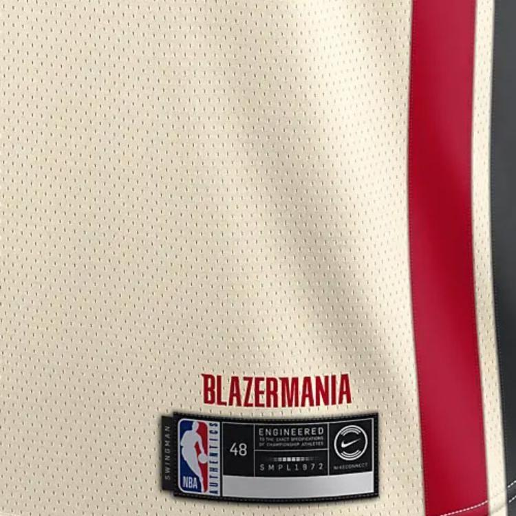 Nike NBA City Limited SW Fan Edition 19-20 Season Portland Trail Blazers No. 3 Basketball Jersey/Vest White Men's AV4668-120