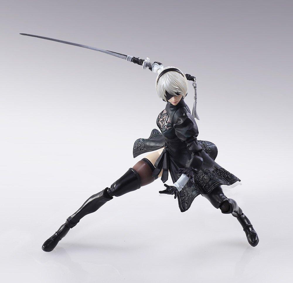 Nier Automata Bring Arts 2B & Machine Lifeform (Set of 2) Painted PVC Movable Figure