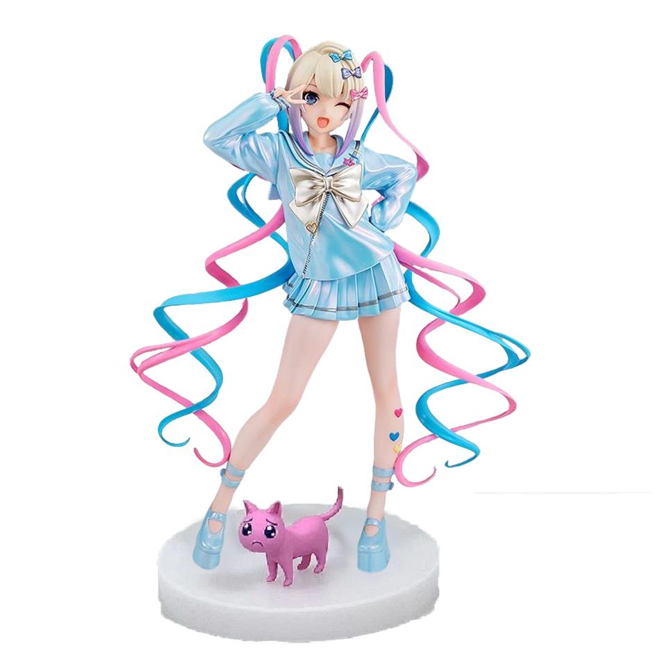 Original Needy Girl Overdose Anime Figure KAngel Action Figures Virtual Uploader PVC Collection 17CM Model Ornaments Toys
