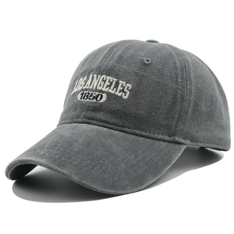 Fashion Casual Baseball Cap for Women Men Cotton Soft Top Hats Unisex Los Angeles Embroidery Snapback Hat Hiking Sunscreen Caps