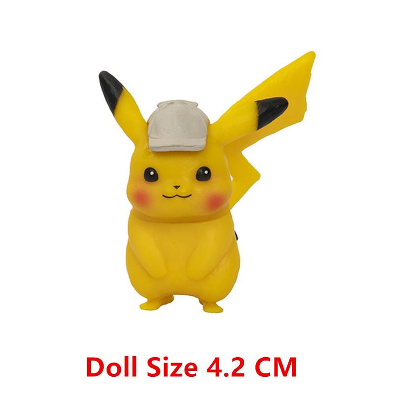 Toys Model 4-13Cm Pokemon Anime Figure Charizard Mewtwo Pikachu Mew Psyduck Collection Pokemon Action Birthday Gifts Kids