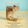 Clear Plastic Automatic Food Dispenser Feeder Bowl for Pet Hamster Rabbit Squirrel Guinea Pig