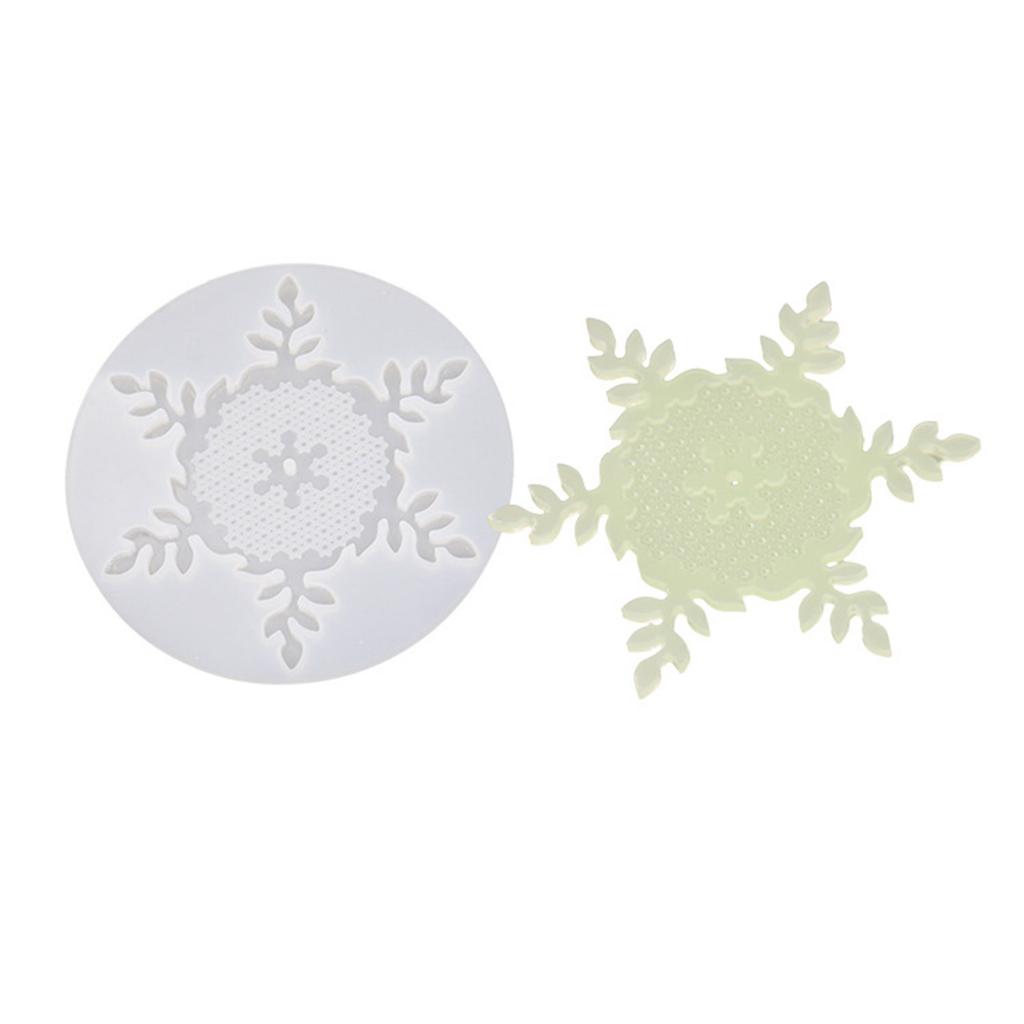 Silicone Pendant Mold Christmas Tree Snowflake Hanging Decoration Mould Jewelry Making Accessories for Craft Lover