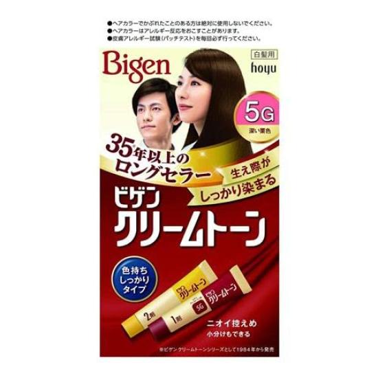 

Hoyu Bigen Cream Tone 5G chestnut 1st agent 40g 2nd agent 40g x 5 pieces (deep color) + [quasi-drug]