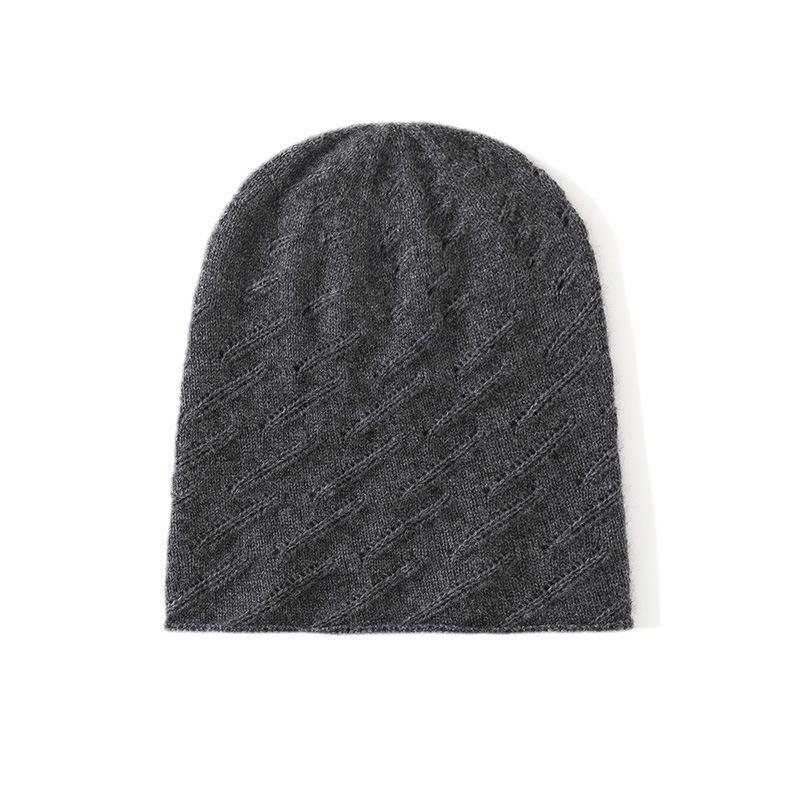 2025 Unisex Cashmere Knit Hat - Thick, Warm, Rolled Edge for Autumn/Winter
