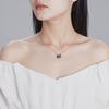 Swarovski Swan Black and White Two-piece Hollow Swan Necklace for Women 5281275