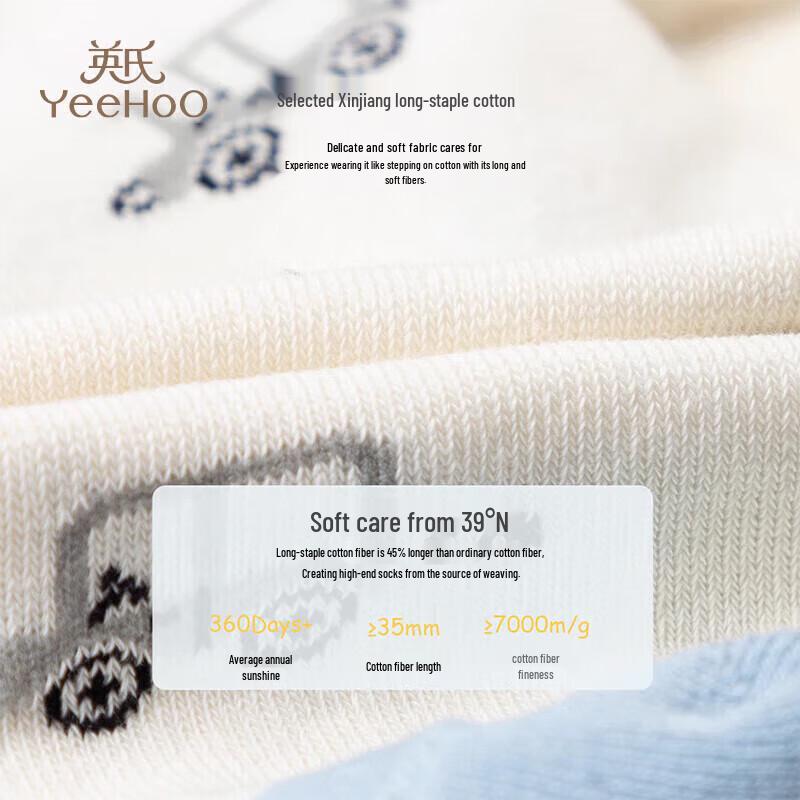 YEEHOO Boys' Summer Mesh Cotton Socks (5 Pairs)