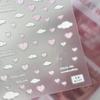 5D Embossed Pink Heart & Sweet Rabbit Nail Art Stickers 3D Decorative Ornaments