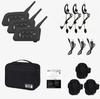 Xinowy V4c PRO Football Referee 4-Person Walkie-Talkie Set: In-Ear Left Ear, 3 Units + Bag